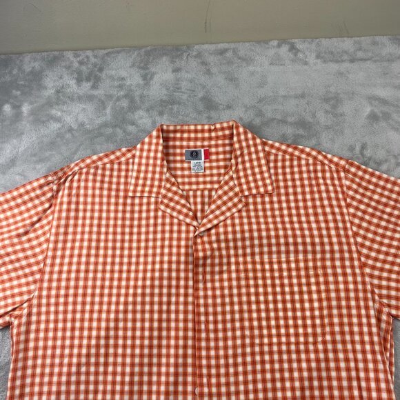 Arizona Jeans Short Sleeve Button Down Shirt Men's Size Large - Picture 2 of 7